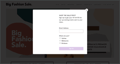Desktop Screenshot of bigfashionsale.com.au