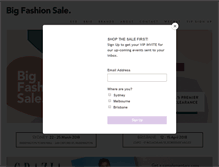 Tablet Screenshot of bigfashionsale.com.au